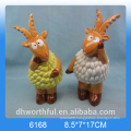 Creative animal figurine ceramic goat ornament